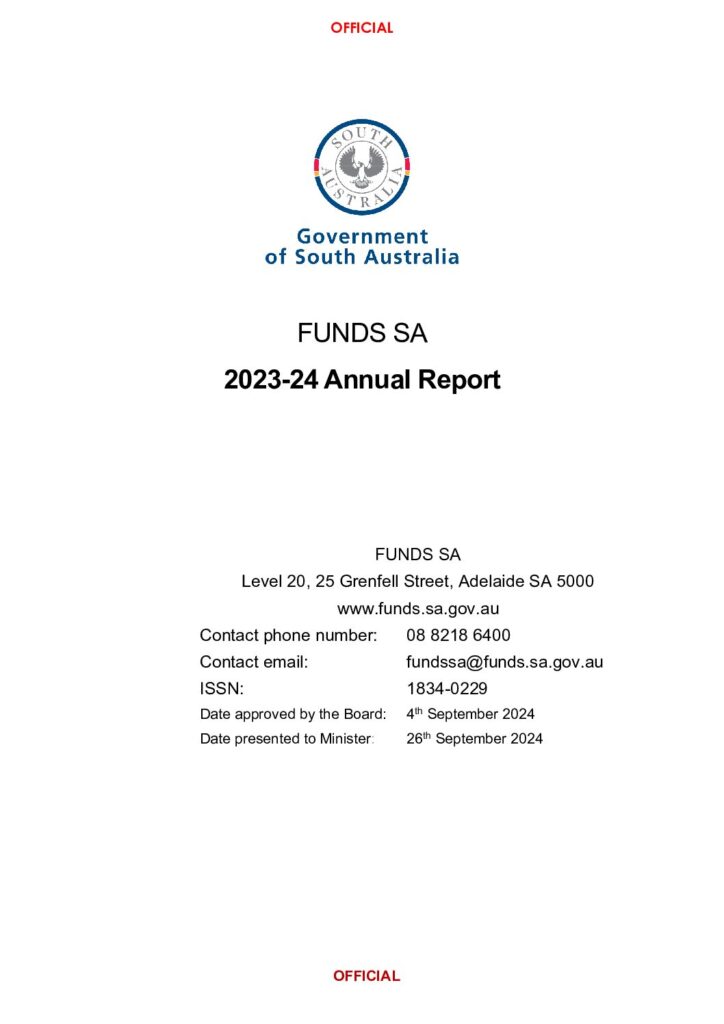 2023-2024 Funds SA Parliamentary Annual Report