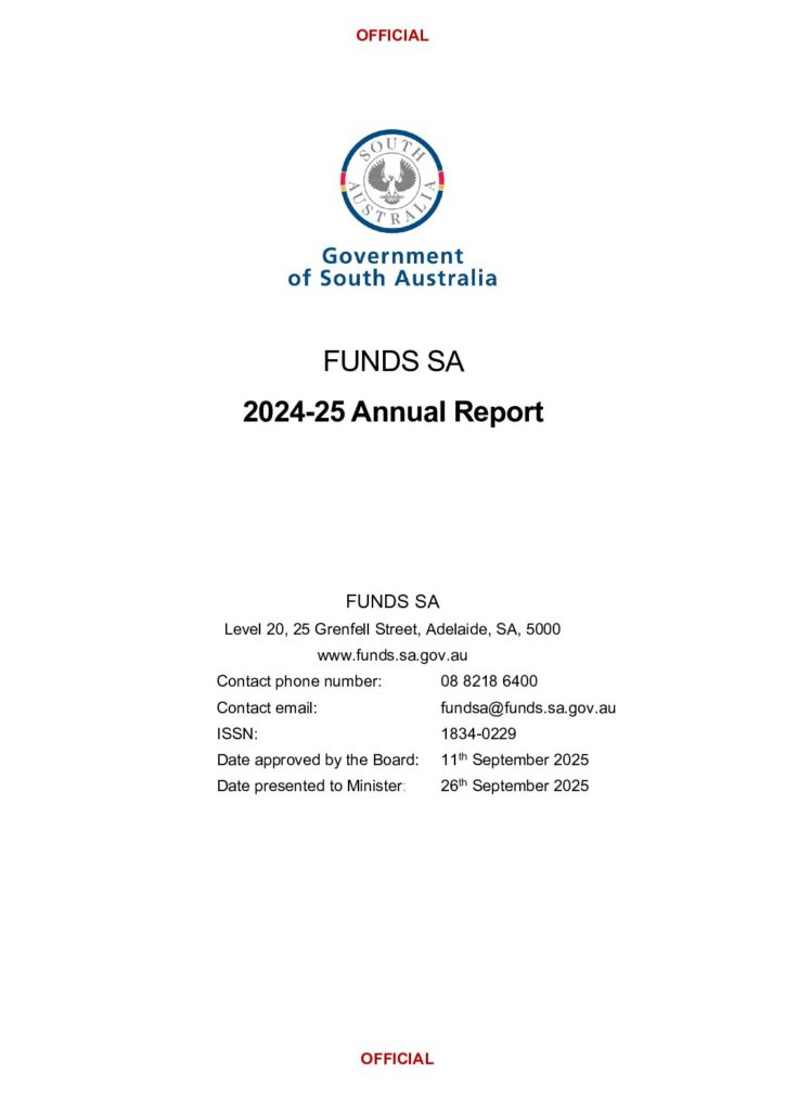 2024-2025 Funds SA Parliamentary Annual Report